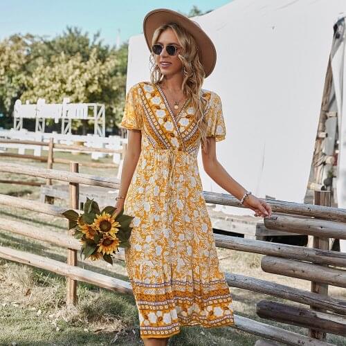 CHUNCHUNMS Summer Dresses With Sleeves