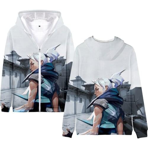 Color Printing Men Loose Zip Cross-border New 2020 Popular Shooting Game Valorant 3D Cn(origin) Sidno