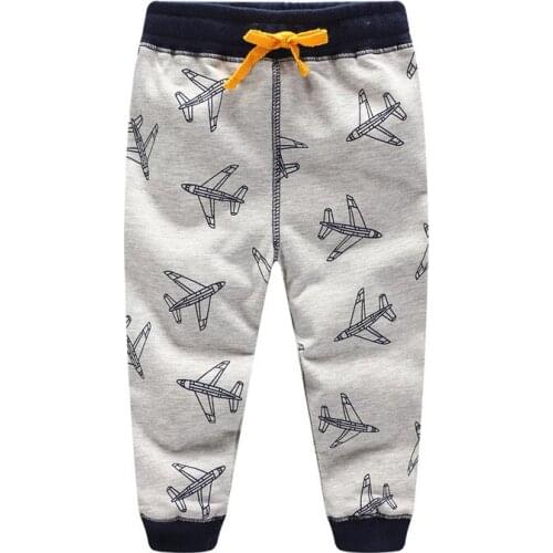 Funnygame New 2021 Cartoon Childrens Long Pants Cotton Cute Boys Girls Sweatpants for Autumn Spring Kids Trousers Pants