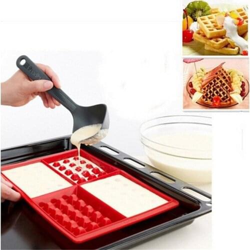 Waffle Makers For Kids Silicone Cake Mould Waffle Mould Silicone Bakeware Set Nonstick Silicone Baking Mold Set K20