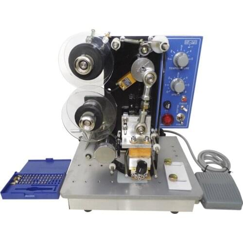 Hot sale ribbon hot stamp date coder, ribbon date printing machine