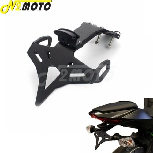 Motorcycle License Bracket Number Plate Holder Tail Tidy For Kawasaki ZX-10R 16-19 LED Light Fender Eliminator For ZX 10R ZX10R