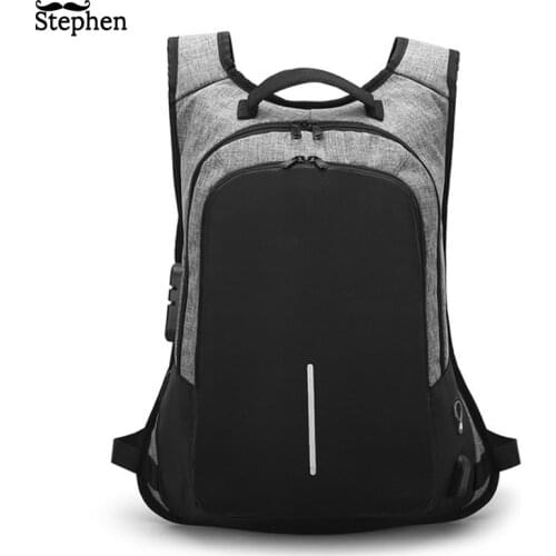 Backpacks Men Multifunction USB Charging 15.6inch Laptop Backpacks For Teenagers Fashion Male Mochila Travel Backpack Anti Thief