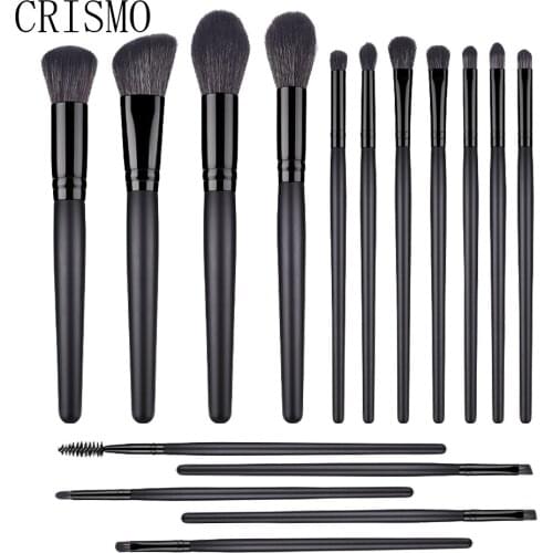 CRISMO New Professional Makeup Brushes Set Powder Foundation Blending Make Up Beush Cosmetics Tools With Soft Synthetic Hair