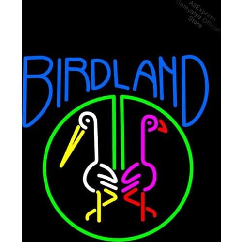 Neon Sign Birdland Glass Tubes Beauty Floor Lamp Beer Bar Handmade Hotel Lamp light Garage Decoration Cubs Neon Sign Coors Light