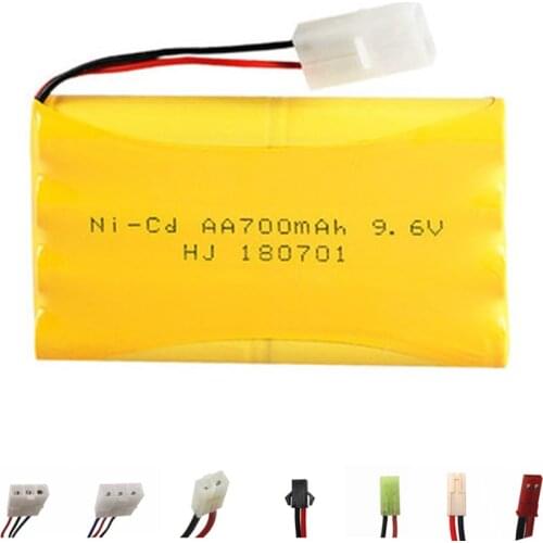 9.6v 700mah NiCD Battery For Rc toy Car Boat Gun Tanks Trains Robot Ni-CD AA 9.6v Rechargeable Battery 1Pcs for RC boats