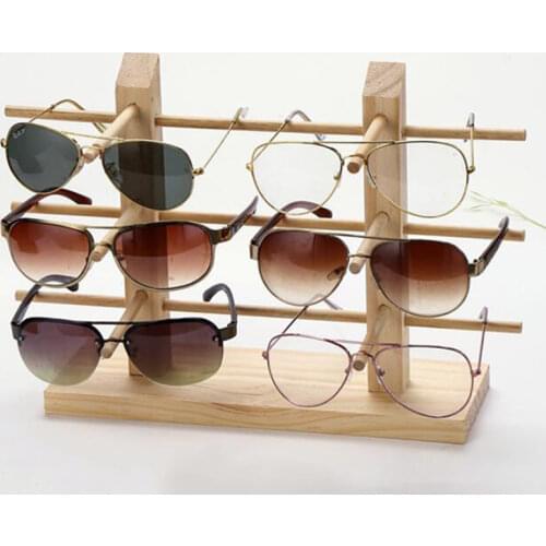 Women Eyeglasses Show Stand Hot Multi Layers Wood Sunglass Display Racks Shelf Jewelry Holder For Multi Pairs Glasses Showcase