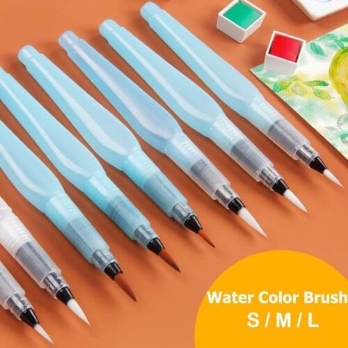 Dropshipping Students Portable Paint Brush Water Color Brush Pencil Soft Watercolor Brush Pen For Beginner Painting Drawing Art