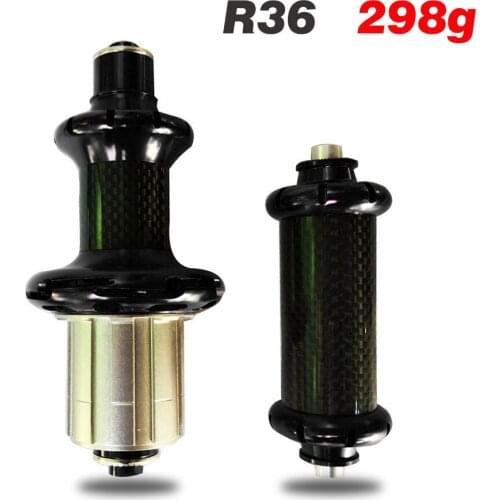 Ultra light Taiwan Aluminium Powerway R36 NBK bearing for Carbon Road cycling superlight for straight pull black road bike wheel