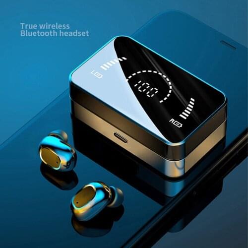 TWS Bluetooth-compatible 5.0 Earphones 3500mAh LED Display Charging Box Wireless Headphones Sports Waterproof Earbuds Headsets