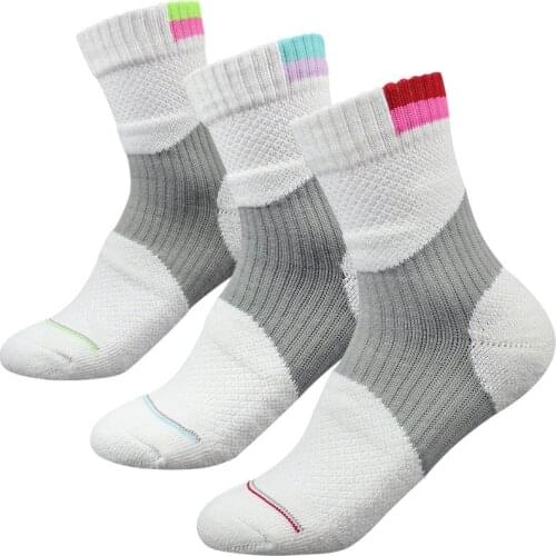 Women Sports Sock Outdoor Performance Cushion Elite Basketball Fitness Running Cycling Racing Badminton Girl Athletic Socks