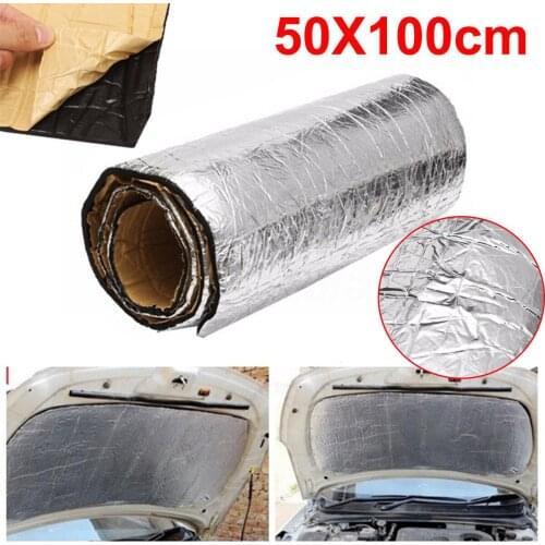 5MM Car Truck Soundproof Deadening Mat 50cm * 100cm Firewall Insulation Audio Noise Insulator Heat Sound Thermal Proofing Pad