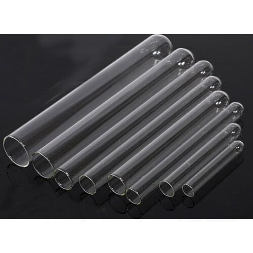 50 pieces/lot 10*75mm Round bottom Glass Test Tube Thickened Transpatent Laboratory Glass tube