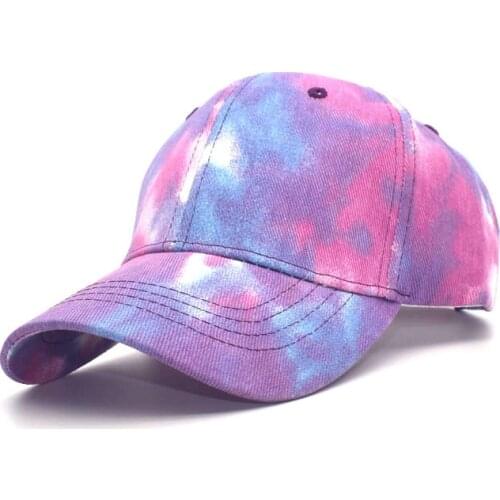 Tie-Dye Baseball Cap Spring Men Women Colorful Hat Gorras Snapback Caps Casual Summer Sun Visor Beach Hat Sports Cap Gorras