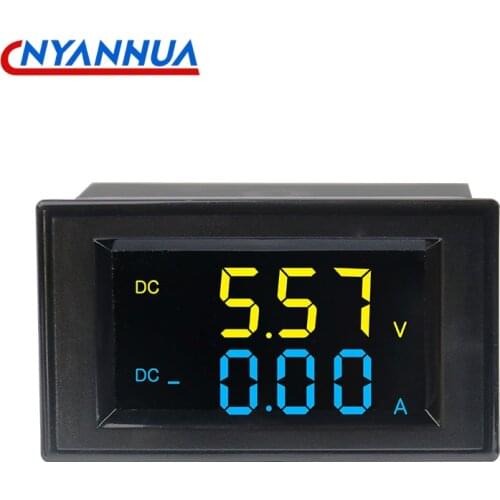 DC Ammeter Voltmeter Double Display Digital Display LCD High-definition Liquid Crystal Color Two-color Display D85-3051AG