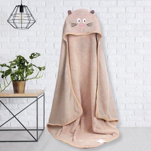 Childrens Hooded Bathrobe Baby Cartoon Bath Towel Baby Quilt swaddle muslin baby blankets milestone blanket