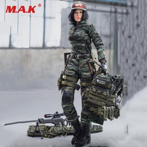 For Collection 1/6 Scale FS-73021 Female Solider Sniper CHINESE SNOW LEOPARO COMMANDO UNIT Action Figure Model for Fans Gifts
