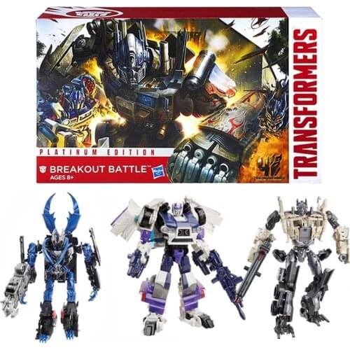 Hasbro Transformers Movie 4 breakout battle Suit scrapyard Optimus Prime Camshaft Skids Action Figure Model Toy