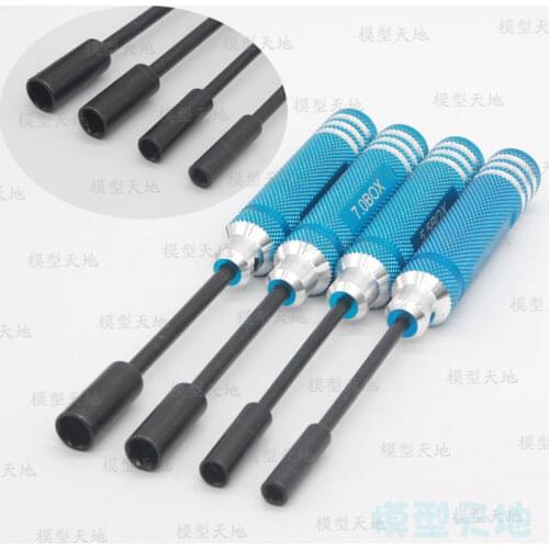 HSP 80213 Metal Hex NUT key Socket Screw Driver Wrench Tool Kit 4.0mm 5.5mm 7.0mm 8.0mm For 94123 94122 94111 94188