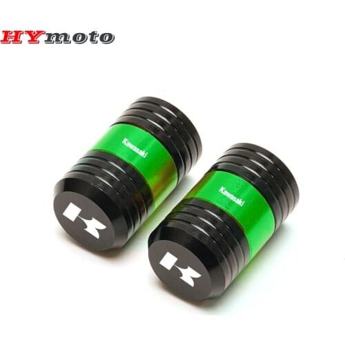 Motorcycle Tire Valve Cover Caps For Kawasaki Ninja 250 300 400 650 Z400 Z900 Z800 Z750 Z1000 Z650 Z300 ZX10R ZX6R ER6N VERSYS