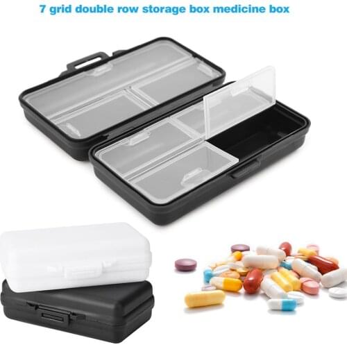 New Travel convenient medicine Pill Box Weekly 7 Grids pills dispenser pill organizer Tablet Pillbox Case Container Drug Divider