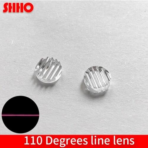 Laser lever part wave shape laser marking lens diameter 8mm angle 110degrees line lens plastic lenses optical lens manufacturer