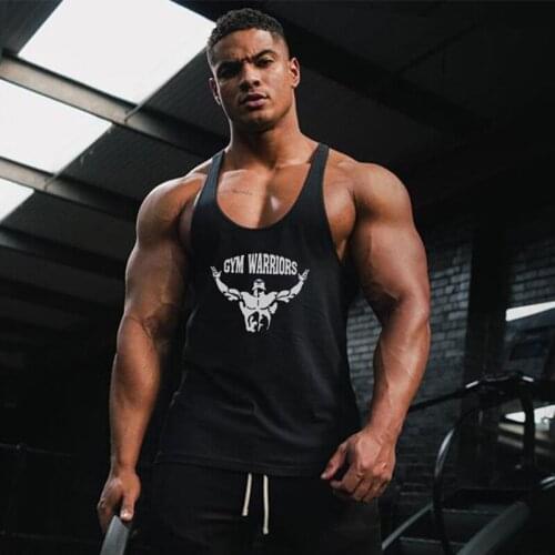 Mens Brand Fashion Fitness Vest Bodybuilding Tank Top Gym Clothing Casual Singlets Sleeveless Shirt Cotton Muscle Undershirt