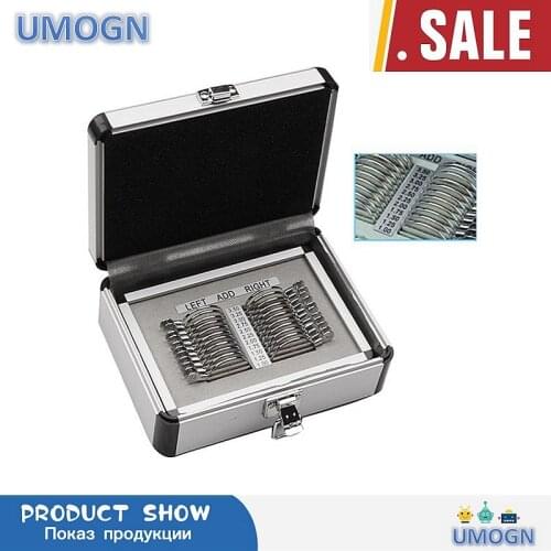 K1KA Optical Progressive Lens Set Trial Lens Set Ophthalmic Trial Lenses Case 22 Pcs Lens Evidence Box Aluminium Tray