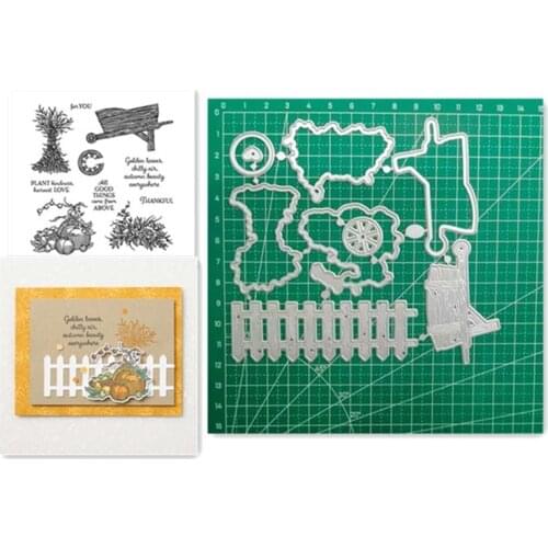 Autumn Goodness Metal Cutting Dies And Stamps DIY Scrapbooking Card Stencil Paper Craft Handmade Album Handbook Decoration