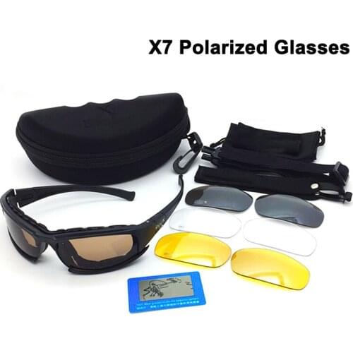 Tactical Goggles Mountaineering Riding Sunglasses Mens Polarized Glasses Outdoor Sports Hunting Equipment Military X7 Glasses