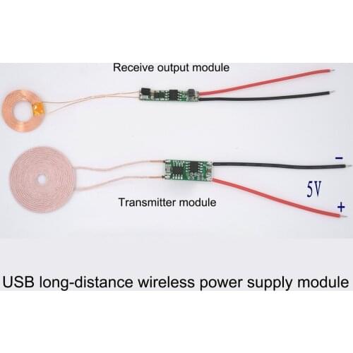 USB 5V 10mm Long-Distance Wireless Charging Power Supply Module Chip IC Solution
