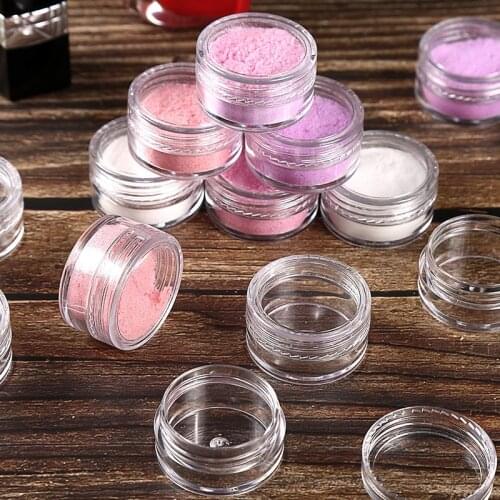 5 Pcs 5g Makeup Cosmetic Refillable Bottles Container Empty Jars Small Round Powder Bottle Little Cream Series Perfume Gel Pack