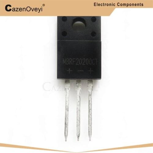 10pcs/lot MBRF20200CTG MBRF20200CT MBRF20200 20200CTG B20200G 20A/200V TO-220F Schottky diode In Stock