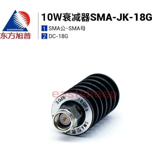 10W Attenuator SMA Attenuator SMA-JK Male and Female 10/20 / 30DB DC-18G