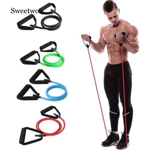 120cm Fitness Elastic Resistance Bands Yoga Pull Rope Exercise Tubes Elastic Workout Bands For Yoga Pilates Expander Elastic