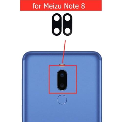 2pcs for Meizu Note 8 Camera Glass Lens Back Rear Camera Lens with 3M Glue for Meizu Note 8 Replacement Repair Parts