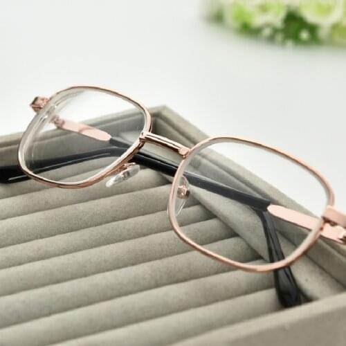 2018 Metal Frame Myopia Glass Lens Unisex HD Light Glasses -1.0To-4.0 M021