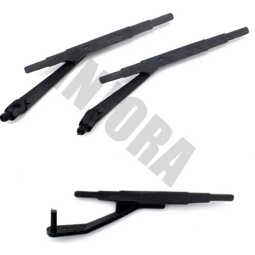 3PCS Rubber Black Front&Rear Wiper for 1:10 RC Crawler Car Axial SCX10 90046 90047 D90 Upgrade Part
