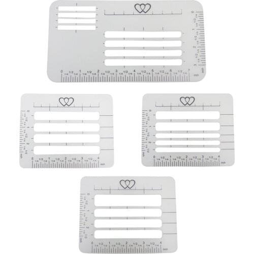 4Pcs Addressing Guide Letter Stencil Set Greeting Card Multi-use Notebook Templates Rulers Envelope Diary Craft Invitation
