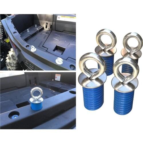 4-Pack Anchors Tie Down Fit for Polaris RZR Lock and Ride ATV Sportsman ACE Do Not Fit Ranger Accessories Parts