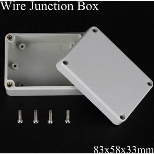 83x58x35mm ABS IP65 Waterproof Plastic Wire Junction Box Distribution Enclosure Project Case Electronic Terminal Instrument