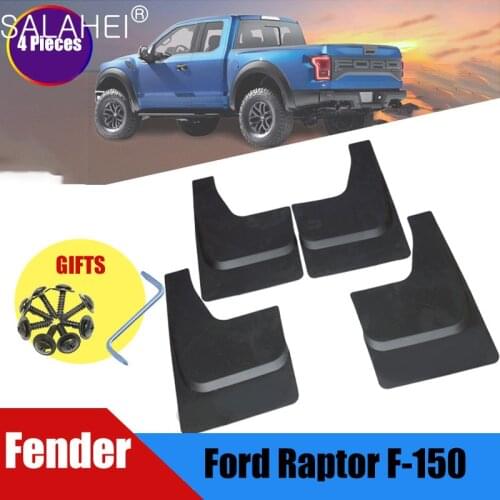 Car Mud Flaps For Ford Raptor F-150 2009 2010 2011 2012 2013 2014 2015 2016 2017 -2019 Mudguard Splash Guards Fender Mudflaps