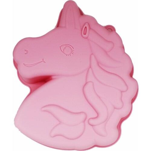 Quick hand unicorn eating ice mold silicone cake mould baking tools