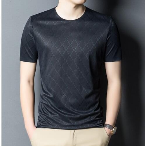 Black White Breathable Mesh Wide T Shirts Mens Summer Fashionable Comfortable Stretch Tops Mens Oversize Clothes Big Size Tee