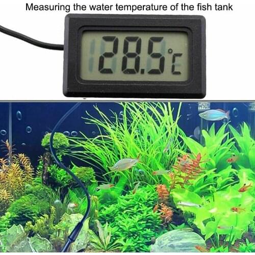 5Pcs Digital Aquarium Thermometer Fish Tank Water Terrarium Temperature with Probe Cable water temperature thermostat