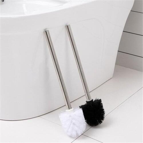2020 New Style Toilet Articles For Stainless Steel Handle Toilet Brush Suit Household Hanger Frame Cleaning Brush WC-Borstel