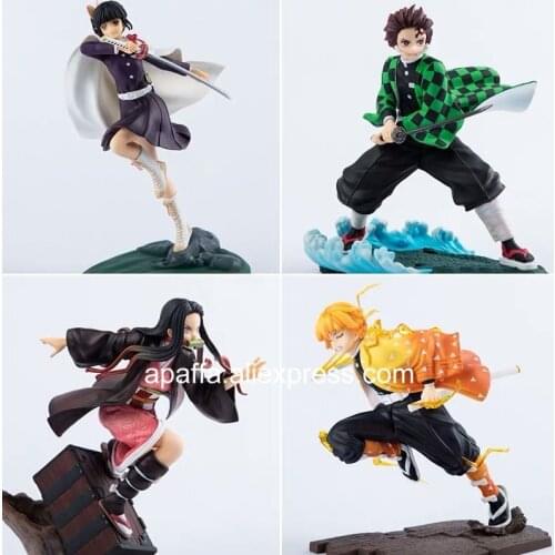 Demon Slayer Anime Figure Kamado Tanjirou Action Figure Kamado Nezuko Agatsuma Zenitsu Tsuyuri Kanawo Kimetsu no Yaiba Figurine
