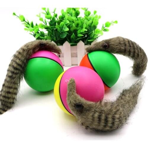 Pet Dog Cat Toys Electric Beaver Weasel Toy Electric Beaver Weasel Rolling Ball Toy For Dog Cats Puppy Dogs Funny Moving Toys