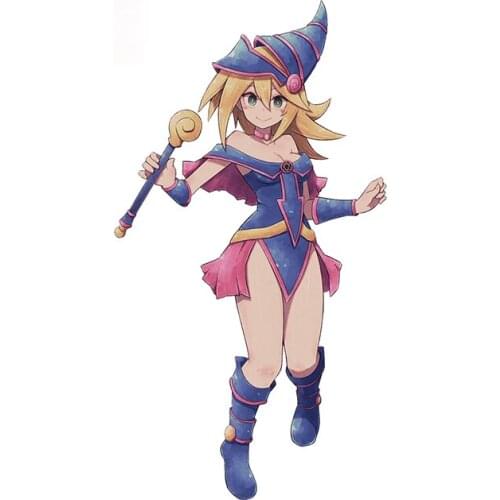Personality Dark Magician Girl Yu-Gi-Oh Anime Car Sticker Camper Decal Scratch-Proof Sunscreen Car Styling Apply To Car Window