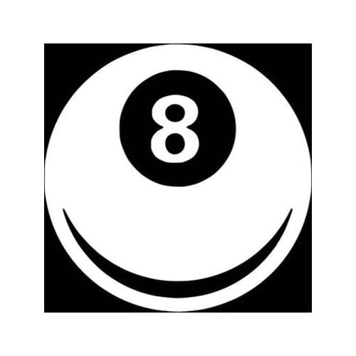 Personality Car Sticker Black/White 8 Ball Sticker Decor Vinyl Cars Decals Waterproof or Home Wall Decoration